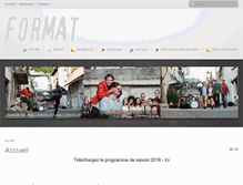 Tablet Screenshot of format-danse.com